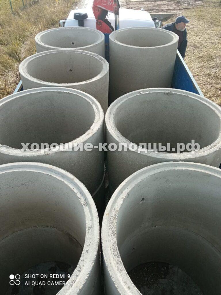 Колодец на воду 9 колец в ДНП Данилково, Волоколамский р-н, Подмосковье.