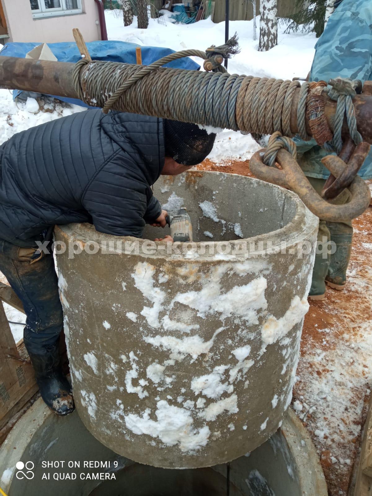 Колодец на воду 10 колец в СНТ Курсакова-1, Истринский р-н, Подмосковье.