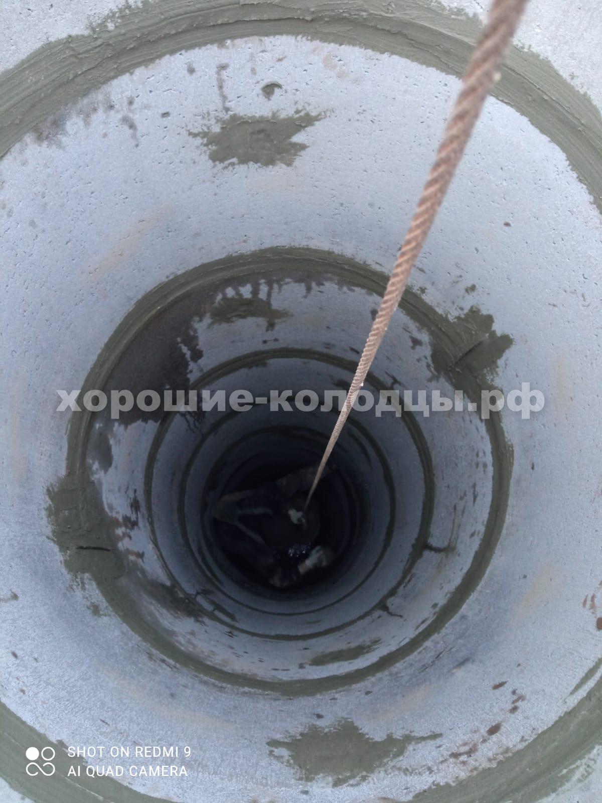 Колодец на воду 12 колец в СНТ Прогресс, Истринский р-н, Подмосковье.