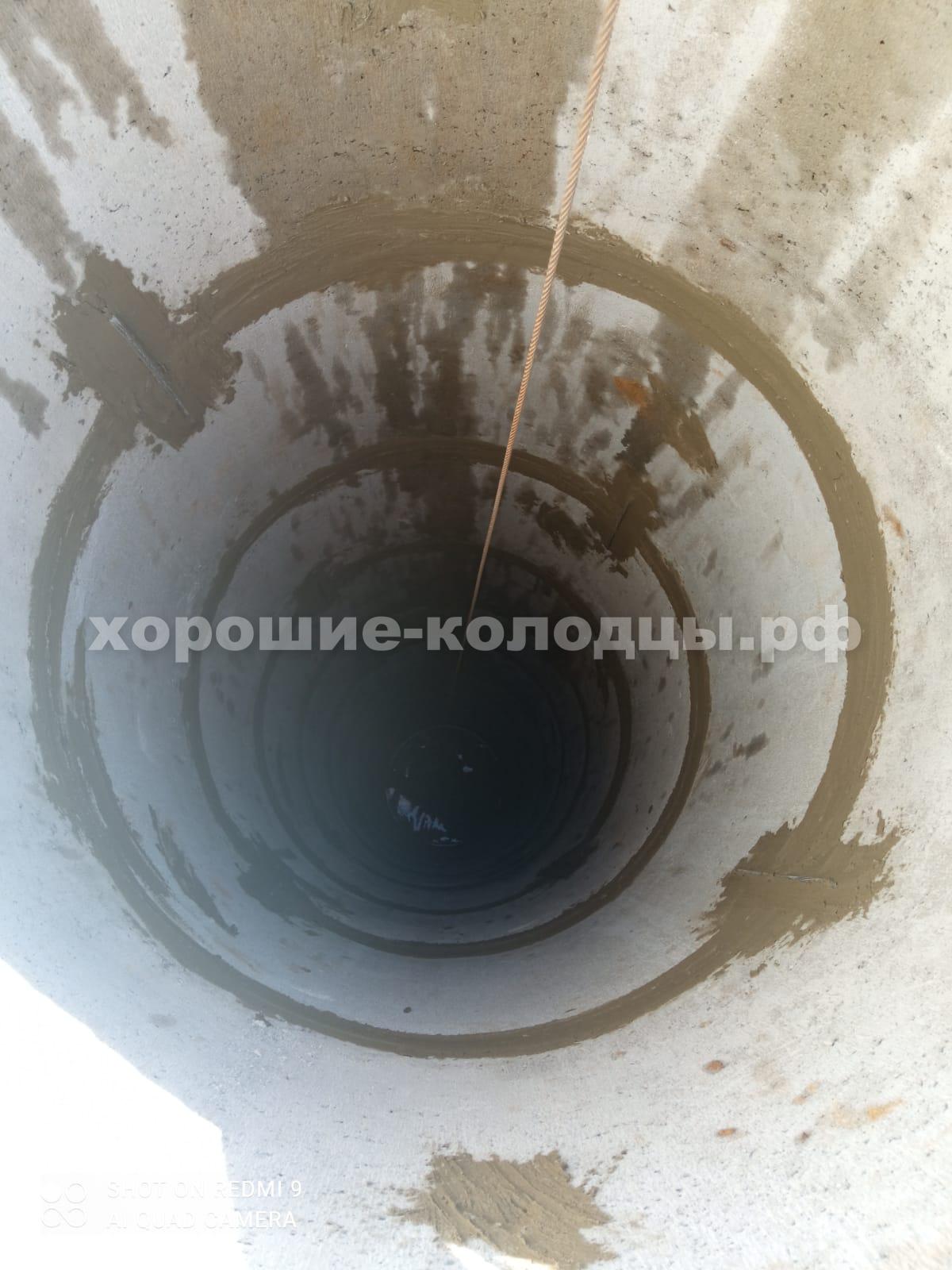 Колодец на воду 13 колец в СНТ Малиновка, Истринский р-н, Подмосковье.